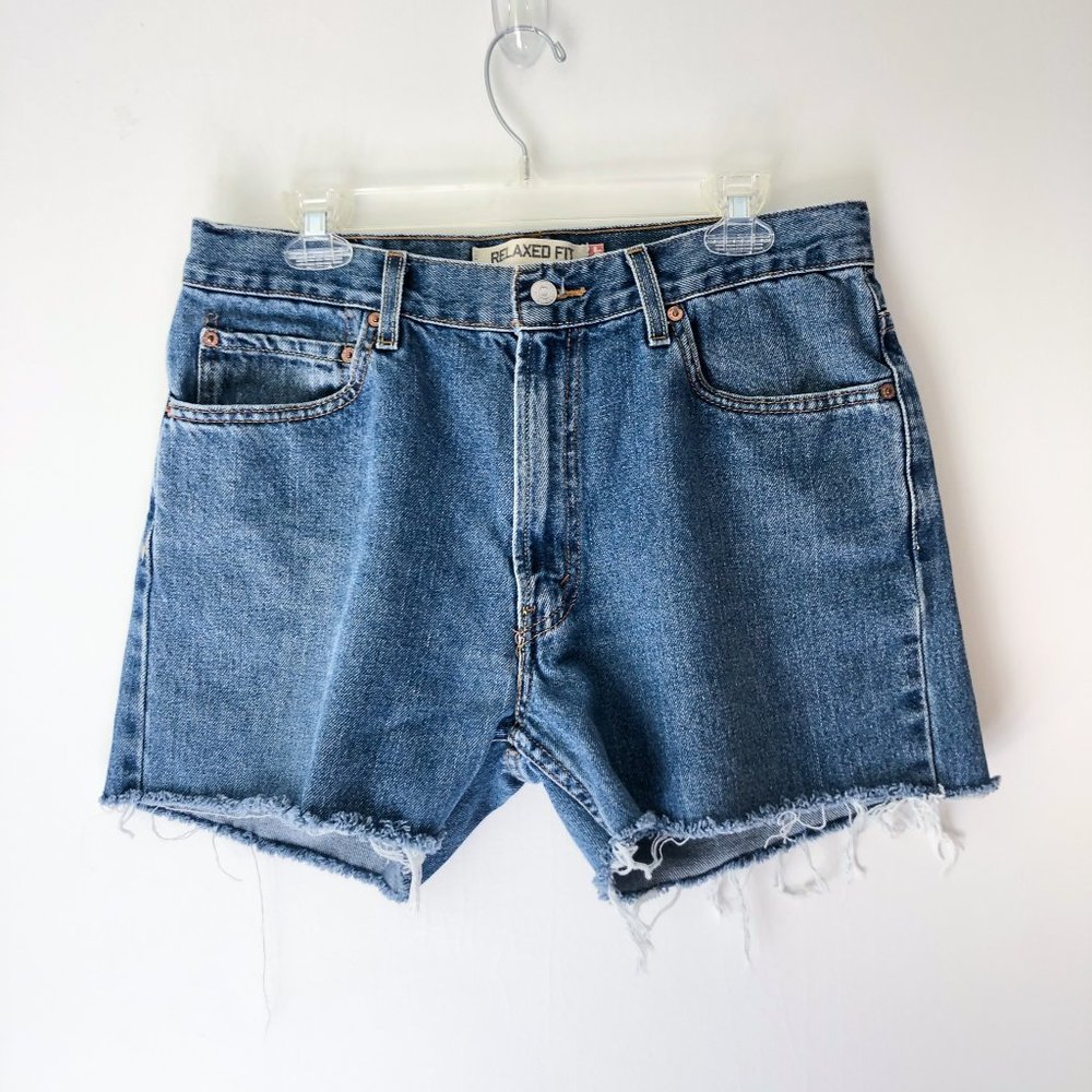 Levi's Vintage 550 High Rise Denim Shorts 34